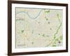 Political Map of Independence, MO-null-Framed Art Print