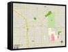 Political Map of Inglewood, CA-null-Framed Stretched Canvas