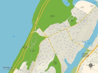 Inwood New York Map Political Map Of Inwood, Ny' Posters | Allposters.com