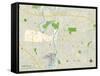 Political Map of Iowa City, IA-null-Framed Stretched Canvas