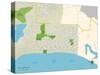 Political Map of Isla Vista, CA-null-Stretched Canvas