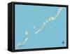 Political Map of Islamorada, FL-null-Framed Stretched Canvas