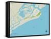 Political Map of Isle of Palms, SC-null-Framed Stretched Canvas