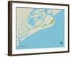 Political Map of Isle of Palms, SC-null-Framed Art Print