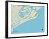 Political Map of Isle of Palms, SC-null-Framed Art Print