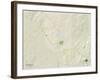 Political Map of Jackson, AL-null-Framed Art Print