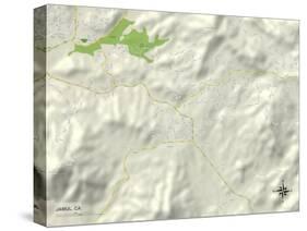 Political Map of Jamul, CA-null-Stretched Canvas