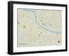 Political Map of Jefferson City, MO-null-Framed Art Print