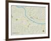 Political Map of Jefferson City, MO-null-Framed Art Print