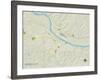 Political Map of Jefferson City, MO-null-Framed Art Print