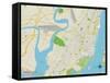 Political Map of Jersey City, NJ-null-Framed Stretched Canvas