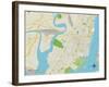 Political Map of Jersey City, NJ-null-Framed Art Print