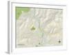 Political Map of Johnstown, PA-null-Framed Art Print