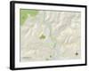 Political Map of Johnstown, PA-null-Framed Art Print