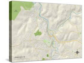 Political Map of Johnstown, PA-null-Stretched Canvas