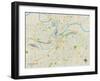 Political Map of Kansas City, MO-null-Framed Art Print