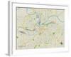 Political Map of Kansas City, MO-null-Framed Art Print