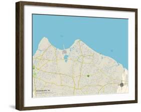 Political Map of Keansburg, NJ-null-Framed Art Print