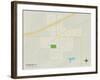 Political Map of Keenesburg, CO-null-Framed Art Print