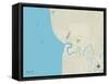 Political Map of Kenai, AK-null-Framed Stretched Canvas