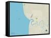 Political Map of Kenai, AK-null-Framed Stretched Canvas