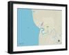 Political Map of Kenai, AK-null-Framed Art Print