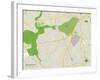 Political Map of Kenilworth, NJ-null-Framed Art Print