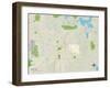 Political Map of Kent, OH-null-Framed Art Print