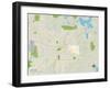 Political Map of Kent, OH-null-Framed Art Print