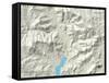 Political Map of Kernville, CA-null-Framed Stretched Canvas