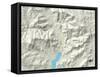 Political Map of Kernville, CA-null-Framed Stretched Canvas