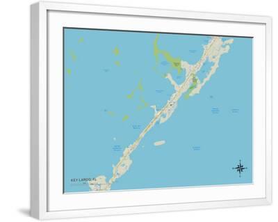 'Political Map of Key Largo, FL' Prints | AllPosters.com