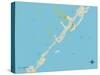 Political Map of Key Largo, FL-null-Stretched Canvas