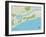 Political Map of Kiawah Island, SC-null-Framed Art Print