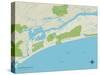 Political Map of Kiawah Island, SC-null-Stretched Canvas