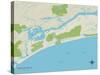 Political Map of Kiawah Island, SC-null-Stretched Canvas