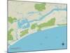 Political Map of Kiawah Island, SC-null-Mounted Art Print