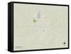 Political Map of Kingman, KS-null-Framed Stretched Canvas