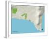 Political Map of Kings Beach, CA-null-Framed Art Print