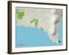 Political Map of Kings Beach, CA-null-Framed Art Print