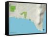 Political Map of Kings Beach, CA-null-Framed Stretched Canvas