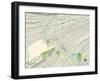 Political Map of Kingsport, TN-null-Framed Art Print