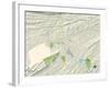 Political Map of Kingsport, TN-null-Framed Art Print