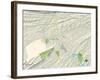 Political Map of Kingsport, TN-null-Framed Art Print