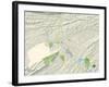 Political Map of Kingsport, TN-null-Framed Art Print