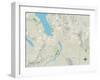 Political Map of Klamath Falls, OR-null-Framed Art Print