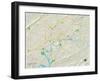 Political Map of Knoxville, TN-null-Framed Art Print