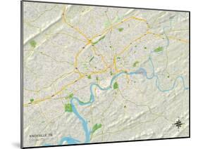 Political Map of Knoxville, TN-null-Mounted Art Print