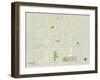 Political Map of Kokomo, IN-null-Framed Art Print