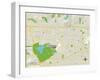 Political Map of La Verne, CA-null-Framed Art Print